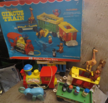 Fisher Price Little People Circus Train With Box 991 1973 Play Family no Clown - £73.87 GBP