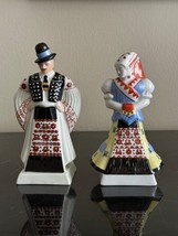 Vintage Herend Hungary Porcelain Folk Dancers Figurines - £116.03 GBP