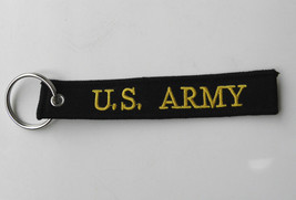 Us Army Veteran Embroidered Key Ring Bag Tag Strap 5 X 1 Inches - £4.50 GBP