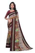 Bedruckte Mode Georgette Saree sari - £10.24 GBP