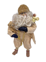 Vintage Santa Figurine Figure Victorian Romantic Old Fashioned Christmas 8&quot; - £29.55 GBP