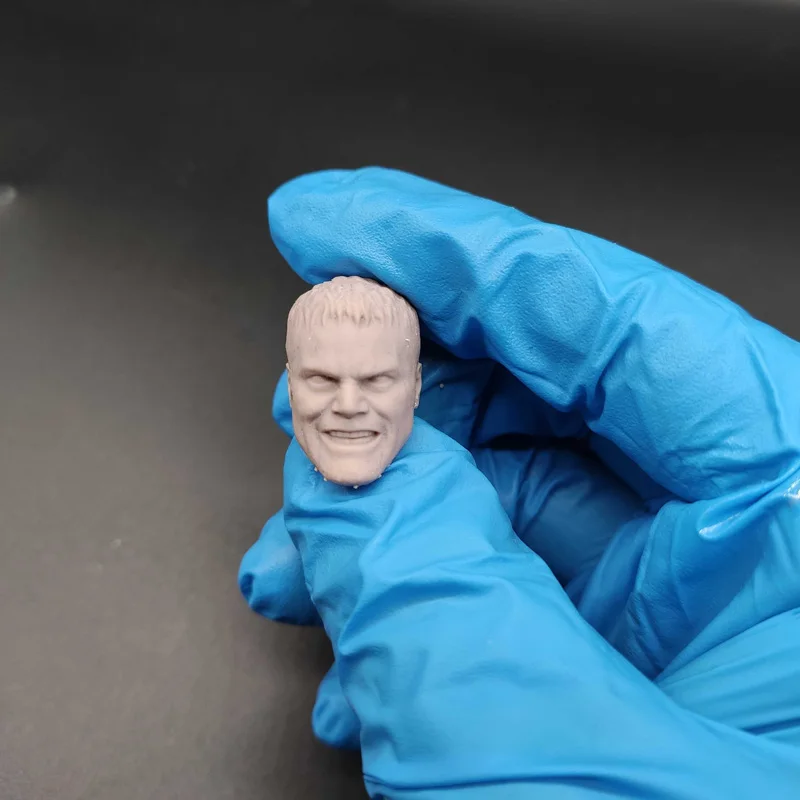 Blank 1/10 Scale Dru-Zod General Head Sculpt Unpainted Fit 7&quot; Neca Figure - £20.48 GBP
