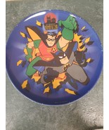 Batman &amp; Robin DC Comics Zak Designs 1994 Melamine Plastic Plate - £7.46 GBP