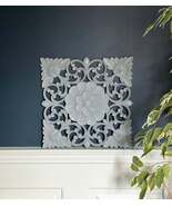 Floral Grey Painted Carved Square - $58.84 CAD