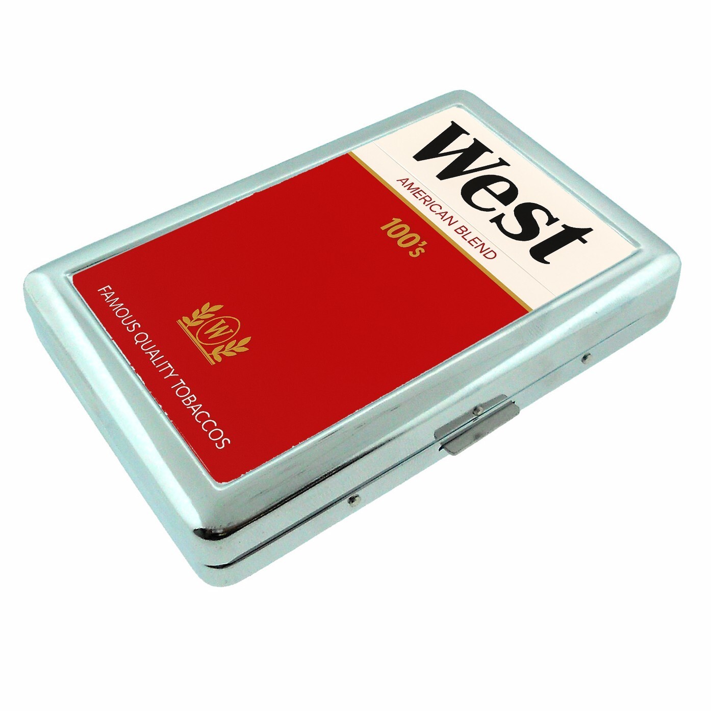 Vintage West American Metal Silver Cigarette Case - $16.78
