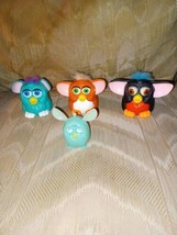 4 Kids Meal Furby Toys Mcdonalds 1998 Sonic 2016 Plastic Tiger Electroni... - $19.79