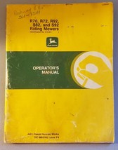 John Deere R and S Series Riding Mowers Operator Manual - £12.74 GBP