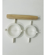 2 Pieces Curry Puff Pie Dumpling Karipap Mold Traditional Dough with Roller - $27.96