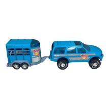 Vintage Nylint Horse Stables Ford Expedition Blue Toy Truck & Trailer 1996 97 - $62.36