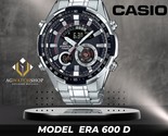 Casio Edifice Reloj analógico digital plateado de acero inoxidable para... - $131.45
