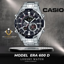 Casio Edifice Reloj analógico digital plateado de acero inoxidable para... - $131.45