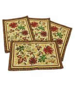 Fall Leaves Woven Place Mats Set of 4 13x19 inches Woven Jacquard - $236.60 MXN