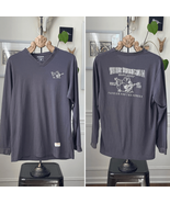 True Religion Grey Slim Fit Buddy Logo Vneck Long Sleeve Tshirt 2XL - $45.00