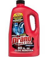 Drano Max Gel Clog Remover Unclogs Drains &amp; Removes Hair, Soap Scum 80oz... - $233.12 MXN