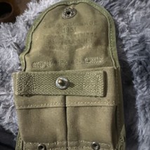 ORIGINAL WWII US ARMY CARBINE AMMO MAGAZINE POUCH 1951 Color green Vintage - £18.57 GBP