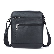 WESTAL Men&#39;s Shoulder Bags Small Men&#39;s Bag Genuine Leather Black Crossbody Bags  - £54.30 GBP