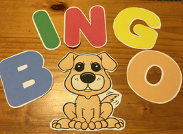 BINGO SONG FLANNEL BOARD SET - LAMINATED - FLANNEL FELT  STORY and PIECES - $11.99