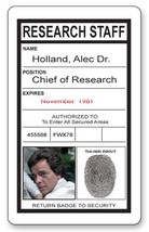 Dr. Alec Holland Swamp Thing Name Badge Halloween Costume Cosplay Prop Magnetic - £12.67 GBP
