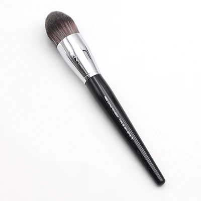  long black wood handle dense synthetic fiber hd coverage 78 pro domed foundation brush thumb200