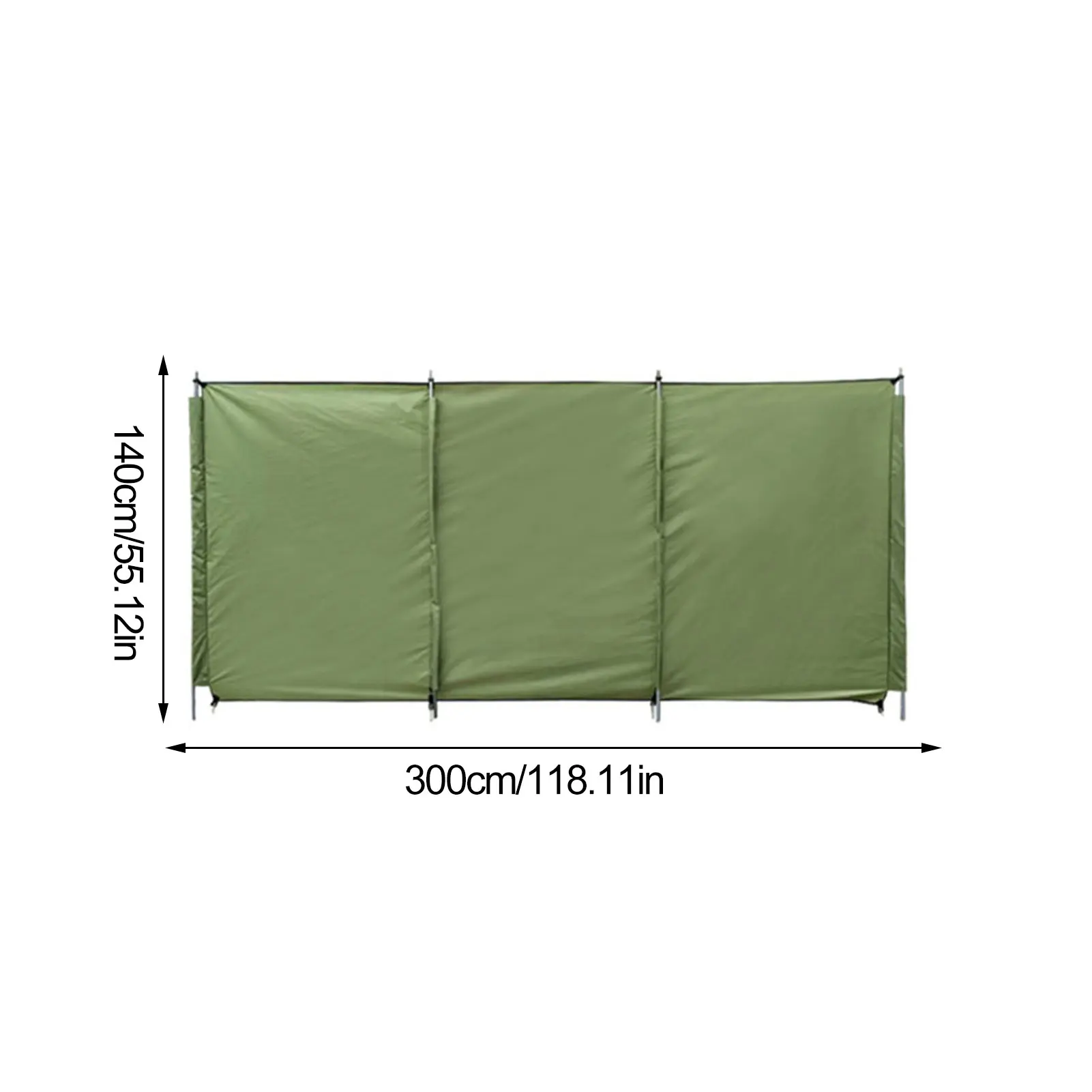 Outdoor Camping Windshield Windscreen Beach Windshield Shelter Foldable Privacy  - £89.57 GBP