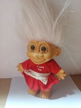 Russ Troll Doll White/Pink Hair I Love You Dress  - $7.00