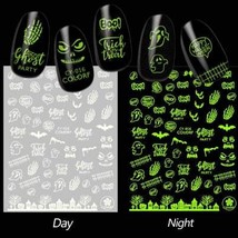 Spooky Halloween Glow-in-the-Dark Finger Nial Decals (CY-016 or CY-017) - £6.39 GBP