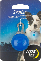 Spotlit LED Collar Light, Carabiner Clip Light for Keys + Pets, Glows + Flashes - £9.72 GBP