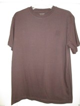 Sonoma Life + Style Cotton Crewneck Short SLV Men’s T-Shirt Brown M  - £7.12 GBP