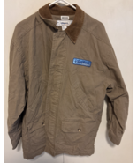 Disneyland Resorts Cast Member Jacket Camel Chore Coat Employee Embroide... - $242.84 CAD