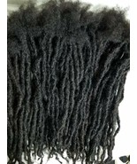 100% Human Hair Locks handmade Dreadlocks 100 pieces 6" black - £179.26 GBP