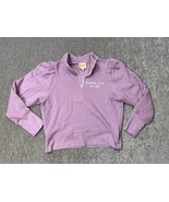 Byrdie Golf Social Club Sweatshirt 1/4 Zip Womens Small Purple Club Cropped - $49.49
