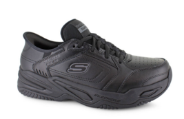 Skechers Slip-Ins Relaxed Fit Durham Black Heel Pillow Air Cooled Memory... - $64.97