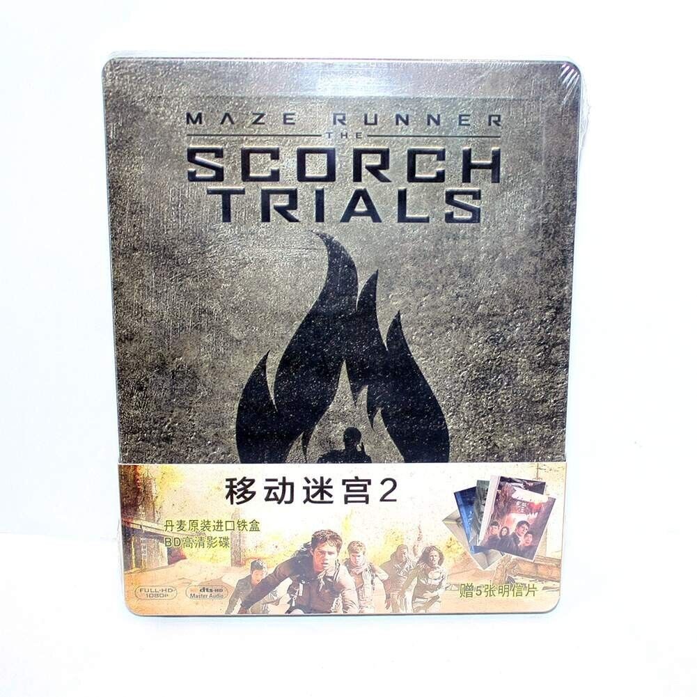 Sealed Movie Maze Runner: The Scorch Trials Steelbook BD Blu-ray BD50 Ch... - $29.69