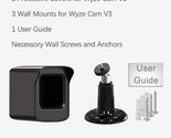 PEF Mount for All-New Wyze Cam V3 ONLY, Weatherproof Protective Cover an... - $20.36