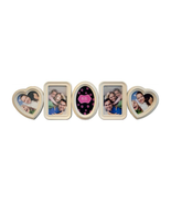 Five (5) Connected Hearts ~ Photo Frame ~ 7.5&quot; Tall x 28&quot; Wide - $26.18