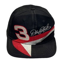 VTG Nutmeg Mills Black Embroidered Dale Earnhardt #3 Nascar Racing Snapback Hat - £22.74 GBP