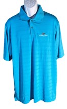 Adidas Men&#39;s Short Sleeve Button Down Stoneridge Golf Polo Shirt Blue Xl Nwt - £13.91 GBP