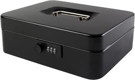 Large Combination Lock Cash Box with Compartments - Secure Money Storage... - $44.50