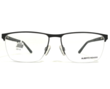 Alberto Romani Brille Rahmen Ar 8004 GM Gunmetal Schwarz Grau Quadrat 57... - $64.89