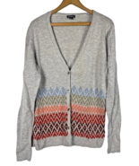 Eddie Bauer Cardigan Sweater Size Large Womens Cotton Mohair Boyfriend G... - £14.62 GBP