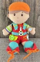 Spark Create Imagine 14&quot; Plush Learning Buddy Boy Sensory Fine Motor Skills - £4.74 GBP