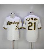 Pirates #21 Roberto Clemente Jersey Old Style Uniform White - $45.00