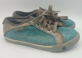 KEEN ARCATA Teal Blue Denim Canvas Lace Up Sneakers Shoes Womens size 1  EU 33  - £15.47 GBP