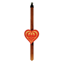 Red Heart Clock Pendulum for 1-Day Cuckoo Clocks Novelty or Custom Clock... - £8.39 GBP