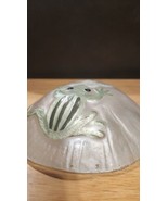 Raised Detail Hand Painted Inverted Bowl Frog &amp; Flower 6.5 in. - $12.02 CAD