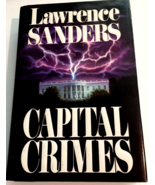 Capital Crimes book by Lawrence Sanders, Hardcover, vintage 1989 - $2.23