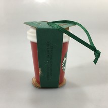 Starbucks Red Illinois Ornament Classic Ceramic Hot Cup Logo Holiday 2016 NEW - $20.43