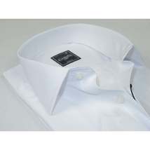 Men's Shirt By CASILA Turkey Cotton Blend Long Sleeves 501870-01 White Pique image 2