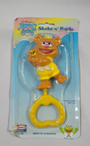 Shake n&#39; Rattle Vintage Remco Baby B308 Muppet Babies Yellow Fozzie Bear New! - £13.44 GBP
