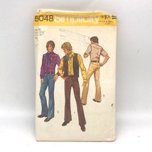 Vintage Sewing PATTERN Simplicity 5048, Mens 1972 Fitted Shirt Vest and ... - $28.06